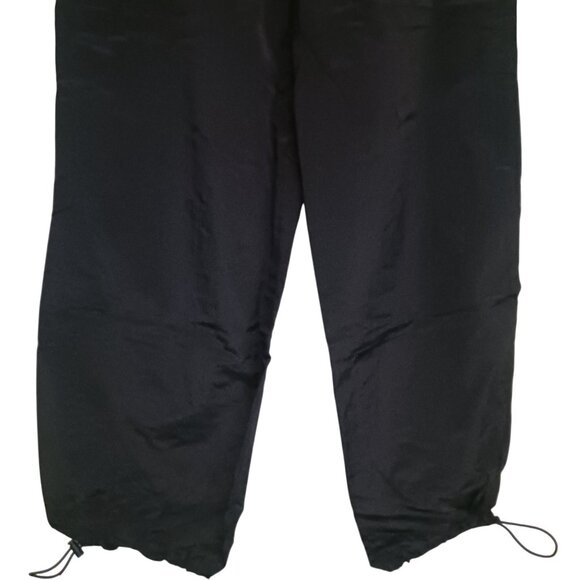 NEW Almost Famous Black Nylon Parachute Pants Toggle Joggers, Size L - Picture 16 of 16